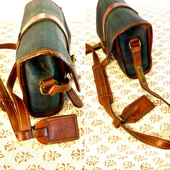 VTG RALPH LAUREN Black Watch Plaid Crossbody Bag - Picture 3 of 8